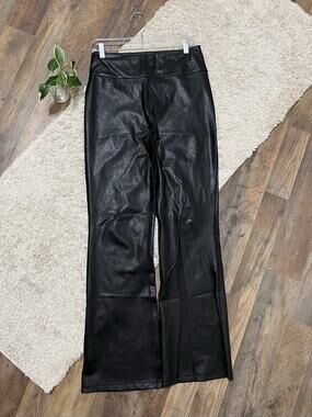 Aeropostale Size Medium Faux Leather High Waisted Pull-On Flare Legging